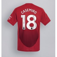 Camisa de Futebol Manchester United Casemiro #18 Equipamento Principal 2024-25 Manga Curta